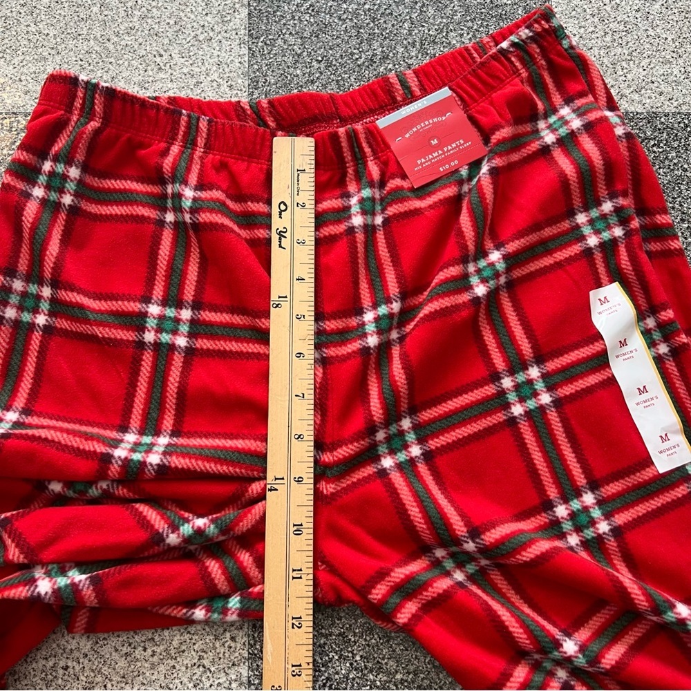 Wondershop Women's Red Plaid Lounge Pajama Pants- Size M - Picture 4 of 9